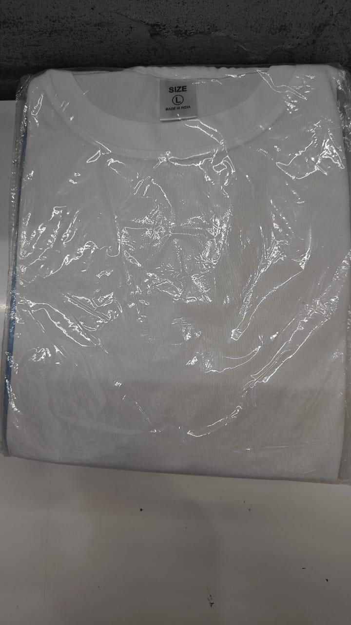 Men's Round Neck Polyester Casual T-shirt (Pack of 4)