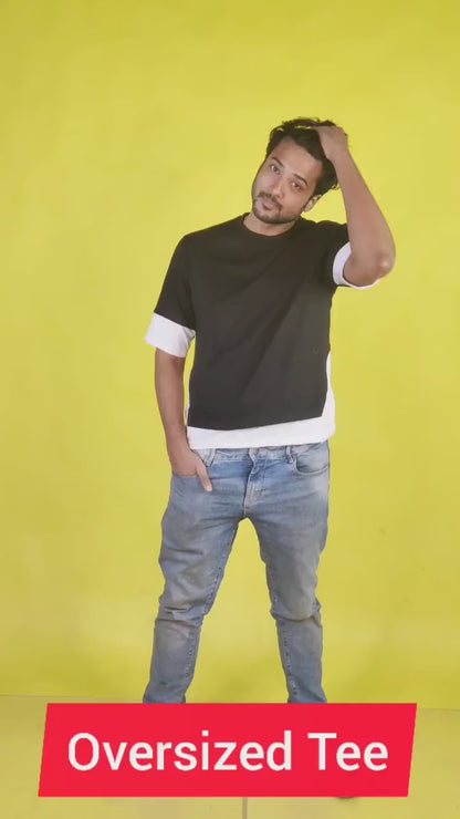 Cotton Blend Color Block Full Sleeves T-Shirts